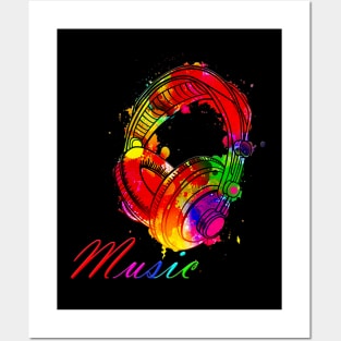 HEADPHONE MUSIC Posters and Art